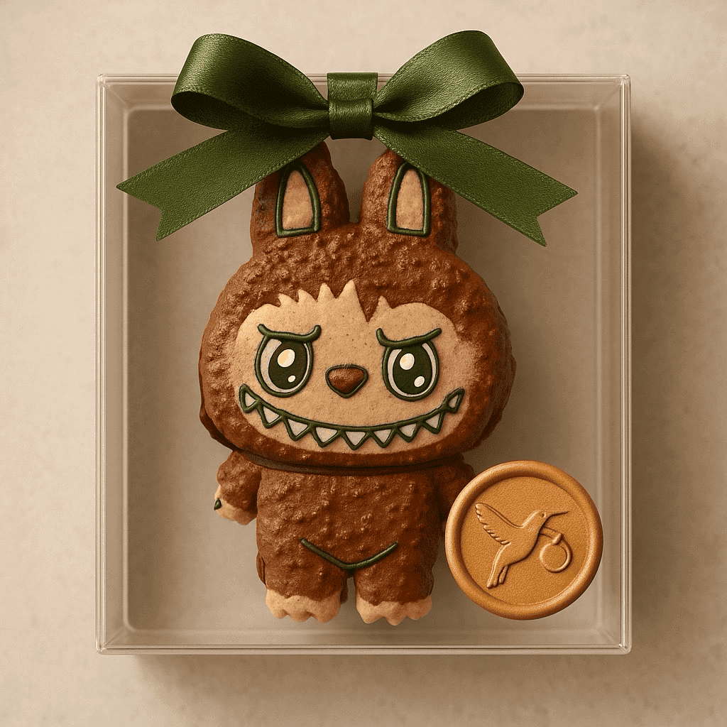 3D Macaron Figure - Handcrafted Character Design
