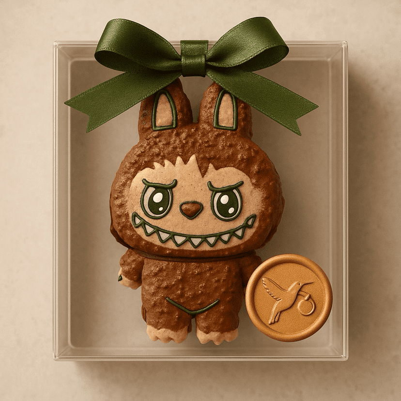 3D Macaron Figure - Handcrafted Character Design