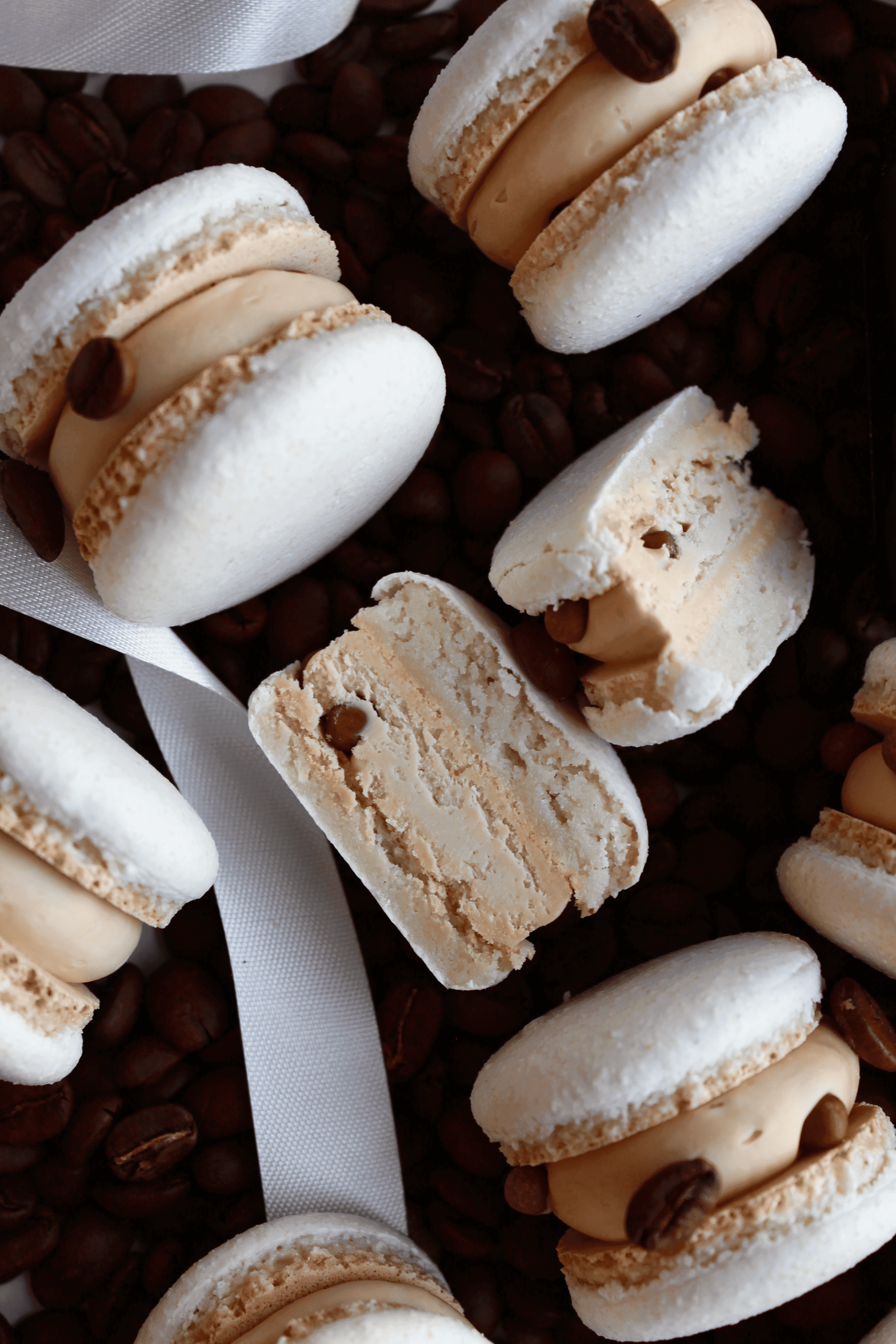 Coffee with Baileys  macaron - Premium handcrafted Calgary dessert view 2