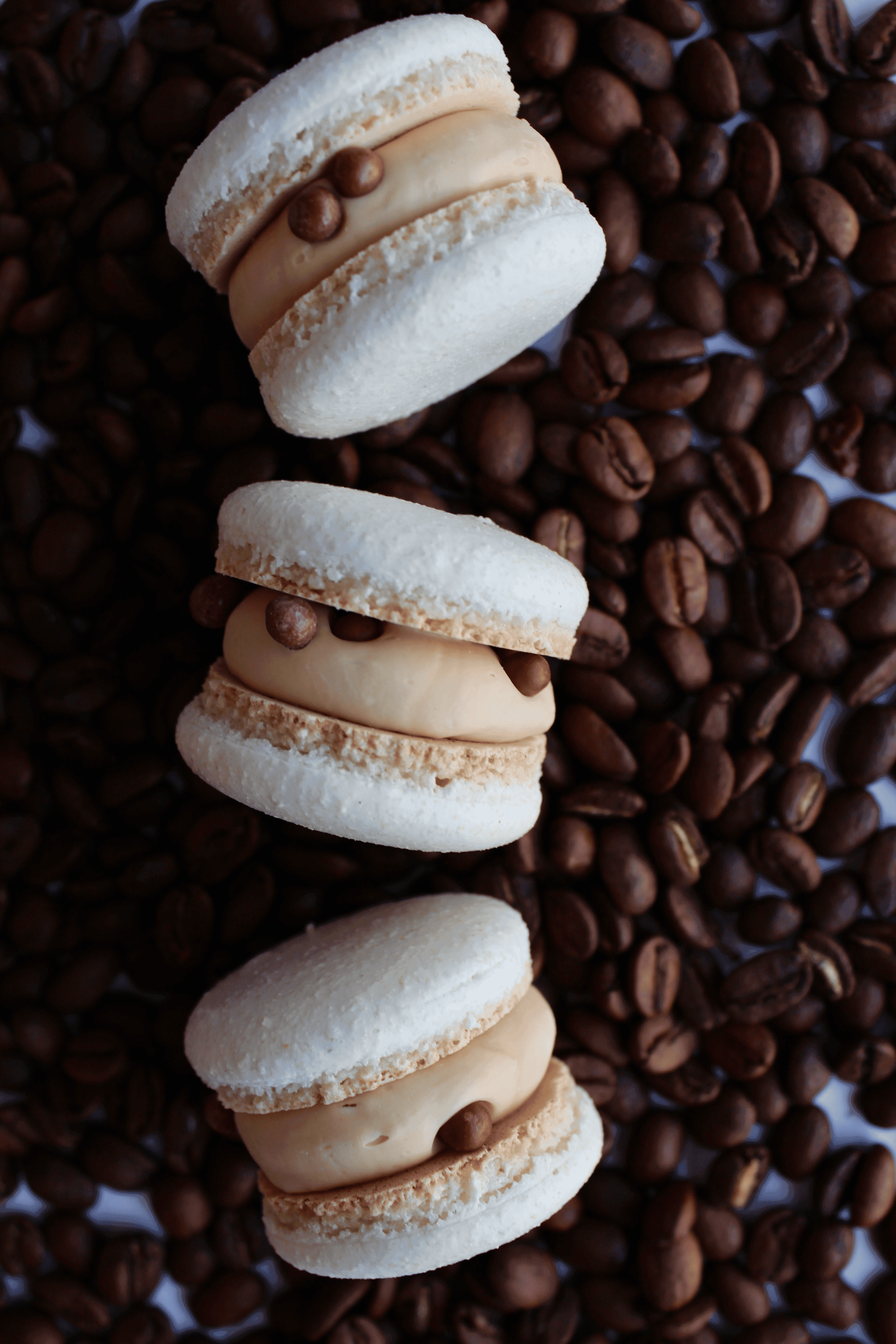 Coffee with Baileys  macaron - Premium handcrafted Calgary dessert view 1