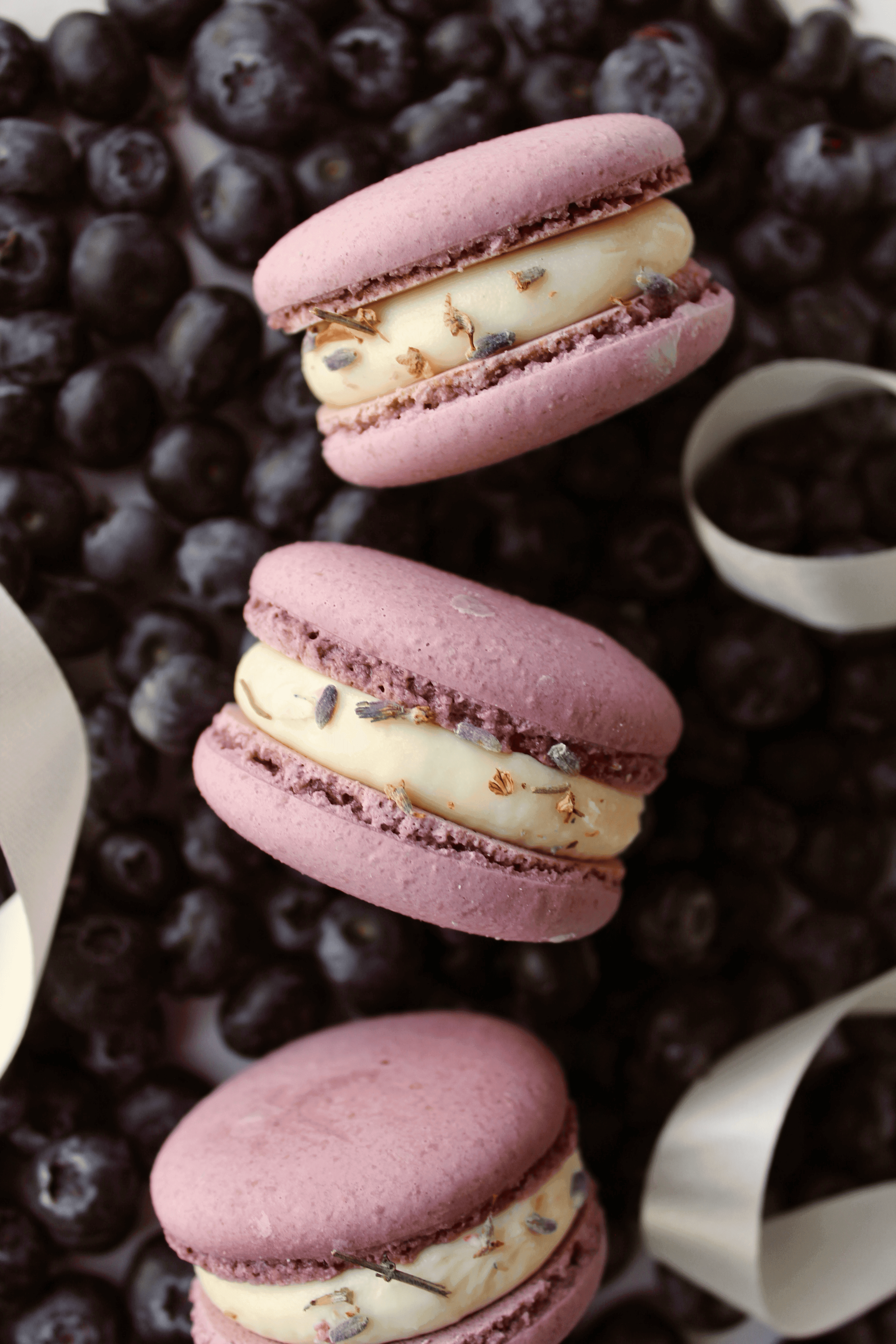 Lavender & Blueberry  macaron - Premium handcrafted Calgary dessert view 1